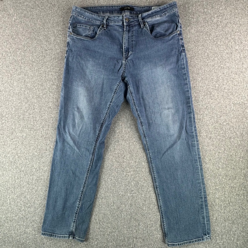 Joe's Jeans Jeans Mens 38x30 Brixx Straight Stretch Blue Medium Wash Denim